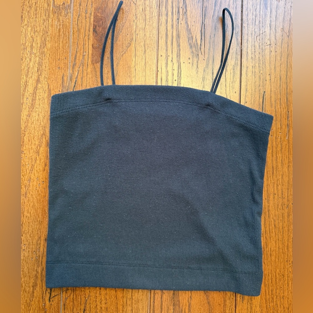 American Eagle Black Ribbed Top sz Small